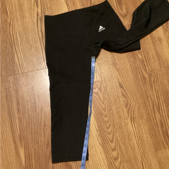 Adidas cliente capri leggings Atlantic size medium color black - Picture 4 of 8